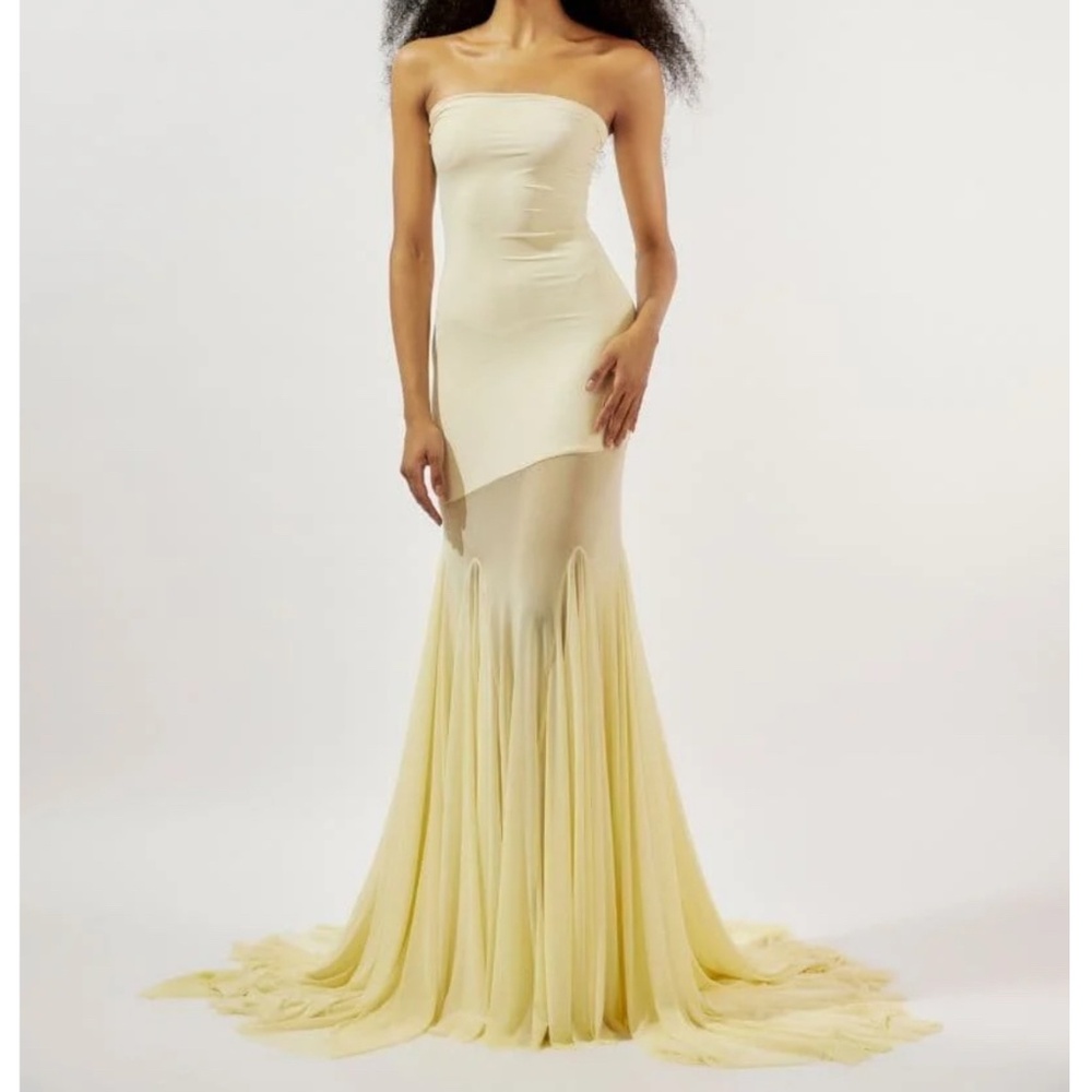 Dahlia Gown in Butter Yellow - worn once!